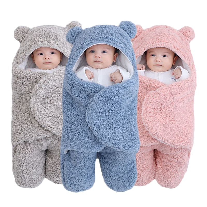 שמיכת שק שינה בצורת דוב לתינוקות